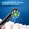 Oral-B Crossaction Electric Toothbrush Brush Head Refills Black 2 Count