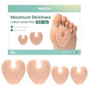 Welnove Corn Cushions For Feet Extra-Strong Adhesive & Cushioned Support All-Day Pain Relief For Calluses Fits Toes & Heels 24 Count