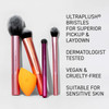 Real Techniques Everyday Essentials Makeup Brush Set Includes 4 Brushes & Makeup Sponge For Foundation Blush Bronzer Contour Eyeshadow & Powder Travel Set Cruelty- & Vegan 5 Piece