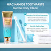 Bodyaccel Niacinamide Whitening Toothpaste Intensive Radiant Toothpaste With Fluoride- Formula Stain-Removing Daily Cleaning Enamel Care & Fresh Breath 1 Pack