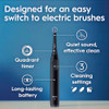 Oral-B Rechargeable Electric Toothbrush Io2 3 Cleaning Modes Automatic Pressure Sensor To Protect Gums Dark Blue