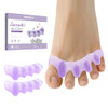 Welnove Toe Spacers For Women & Men - Toe Separators For Bunion Corrector Reilef Toes Straightener For Overlapping Toes Lavender 4 Pack