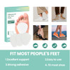 Welnove Metatarsal Foot Pads - Ball Of Foot Cushion For Women & Men - 1/4" Thick Adhesive Foam Felt Pads For Pain Relief Forefoot And Sole Support Metatarsalgia Plantar Fasciitis Neuroma 20 Pack