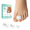 Welnove Toe Separator For Overlapping Toes - Toe Spacers For Bunions - Toe Corrector For Hammer Toes Realign Crooked Toes - Preventing Rubbing Relieve Pressure Fsa Or Hsa Eligible (3 Size ) 6 Pack