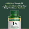 Nature's Bounty Vitamin D-5000 Iu Softgels Maximum Strength 150 Ea ( ) Pack Of 2