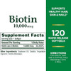 Nature's Bounty Biotin 10 000 Mcg Rapid Release Softgels 120 Ea ( ) Pack Of 2