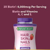 Nature's Bounty Optimal Solutions Advanced Hair Skin Nails 2X Biotin 80 Strawberry Gummies 40 Total Servings ( ) Pack Of 3