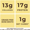Left Coast Performance Vanilla Bone Broth Protein Powder From Grass Fed Beef - Non-GMO Ingredients Gut-Friendly Low Carb Dairy Free Protein Powder - Natural Collagen Source For Joint Support - Keto Friendly 16oz