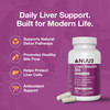 NUU3 Liver Health 365 - Liver Cleanse & Detox Support Supplement - Milk Thistle Artichoke N-Acetyl Cysteine (NAC) Dihydromyricetin & Turmeric - Aids Tissue Regeneration & Bile Flow - 90 Capsules