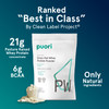 Puori Whey Protein Powder Bourbon Vanilla - PW1 Pasture-Raised Grass-Fed Whey Protein Powder Drink Mix containing BCAA Amino Acids - Post-Workout Supplement for Muscle Gain & Recovery - 30 Servings