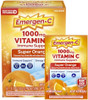 Emergen-C 1000mg Vitamin C Immune Support Powder Super Orange 10CT includes Zinc Manganese 7 B Vitamins and Electrolytes for Back to School Essentials