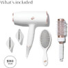 T3 AireLuxe Ionic Hair Dryer and Styling Set, Professional Blow Dryer for Frizz-Free Fast Drying, 5 Heat & 3 Speed Settings, Cool Shot, Paddle Brush & 2.5" Round Brush for All Hair Types