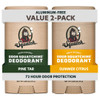 Dr. Squatch Natural Men’s Deodorant – Aluminum Free Natural Deodorant Men with Charcoal & Postbiotics for 72-Hour Odor Protection, 2.65oz Stick (2-Pack)