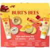 Burt's Bees Gifts Ideas, Tips and Toes Kit, 6 Travel Size Products - Pomegranate Moisturizing Lip Balm, 2 Hand Creams, Foot Cream, Cuticle Cream, and Hand Salve
