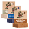 Dr. Squatch Natural Men’s Bar Soap - Cold Process Body Soap Bar with Natural Oils - Gifts for Men (5 oz, 3-Pack)