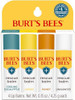 Burt's Bees 100% Natural Rescue Lip Balm, Cooling Eucalyptus, Lemon, Honey, Unscented, 4 Tubes
