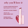 Burts Bees Gloss and Glow Glossy Balm 100% Natural Origin Eat Drink and Be Cherry Pack of 2