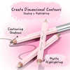 Dual-Ended Highlighter & Contour Stick - Cream Stick Matte Finish Waterproof Long