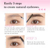 Eyebrow Pencil 3-in-1 Brow Mascara Tint & Brush Long-
