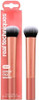 Real Techniques Expert Face Professional Foundation Makeup Brush for Even Streak Free Application, Dense Bristles For Buffing, Orange, 1 Count
