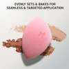 Real Techniques Miracle Microfiber Technology Ideal for Use with Powders, Beauty Sponge, Makeup Blender, Pink