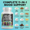 Clean Nutraceuticals GABA 750mg 5 HTP 200mg L Tryptophan 500mg L Theanine 200mg Ashwagandha SAM e L Glycine  Mood Support Vitamins for Women and Men with L Tyrosine