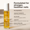 Onsen Secret Nail and Cuticle Repair Oil (0.3 fl oz) dry oil formula Japanese tsubaki tea tree and jojoba strengthens nails repairs cuticles moisturizes skin and