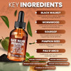 Wormwood Black Walnut Clove Cleanse Liquid Drops with SourSop, Pumpkin Seed, Pau D’Arco, Garlic & Oil of Oregano, Hull Extract Herb Tincture Drops For Humans 98% Absorption Gut Digestive Health (2oz)