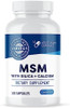 Vimergy MSM with Silica + Calcium Capsules 120 Servings  Supports Bone Health  Promotes Hair and  Nail Health  Non-GMO Gluten Free  Kosher Soy Free Corn Free Vegan and  Paleo Friendly
