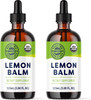 Vimergy USDA Organic Lemon Balm Tincture Herbal Supplement  Can be Used in Tea  Non GMO Alcohol Free