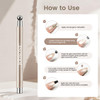 JODSONE 3-in-1 Cat-Eye Magnet Nail Art Tool,Cylindrical & Ball Magnet Pens,Flexible Multi-Effect Magnet for Cat Eye Gel Polish DIY Home Salon(Magnet Only, No Gel Included)