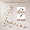 JODSONE 3-in-1 Cat-Eye Magnet Nail Art Tool,Cylindrical & Ball Magnet Pens,Flexible Multi-Effect Magnet for Cat Eye Gel Polish DIY Home Salon(Magnet Only, No Gel Included)