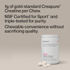 Momentous Creatine Chews - Creatine Monohydrate - Supports Strength, Lean Muscle, & Recovery for Men & Women - NSF Certified for Sport - 150 Chewable Tablets