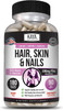 Kaya Naturals Hair Skin Nail Capsules BIOTIN Vitamin D Vitamin B-12 A Folic Acid Support, Hair Support Vitamin Supplement