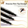 MelodySusie Nail Art Pens Set, 3PCS 0.7MM Chrome Metallic Colors Nail Polish Pens for Nail Art, Nail Dotting Tool, Drawing Pen for Nail Design, Manicure Nail Pens for Salon and Home DIY