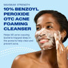 Differin Acne Face Wash with 10% Benzoyl Peroxide, Maximum Strength OTC Acne Foaming Cleanser, Fast Acting Acne Treatment for Face and Body, 5 oz.