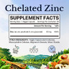 Vitalitown Chelated Zinc 50 mg, Zinc Picolinate & Gluconate, Well-Absorbed, Immune System, Healthy Skin & Development, Vegan, NO Gluten, Non-GMO