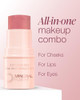 Mineral Fusion 3 in 1 Color Stick Hydrating Cream Blush Tint for Cheek Lip and Eye Natural Multi Use Makeup