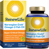 Norwegian Gold Omega-3 Fish Oil Super Critical Omega 30 softgels by Renew Life