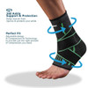 TSSTSSY Adjustable Elastic Ankle Brace Compression Sleeve Foot Support Stabilizer for Plantar Fasciitis Achilles Tendonitis Sports Sock - Black-2Pcs - Size: L