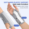 ZOFORE SPORT 1PC Wrist Strap Adjustable Wrist Brace for Carpal Tunnel Support Brace with Splints for Arthritis Tendonitis Sprain Wrist Pain - Gray right hand ( S/M )