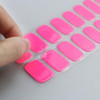 JMEOWIO Semi Cured Gel Strips Nail Art Sticker