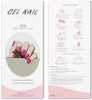 JMEOWIO Semi Cured Gel Strips Nail Art Sticker