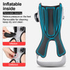 PAPLUS Ankle Joint Foot Orthosis Foot Drop Support Brace Weightlight Easy Wearing Adjustable Tightness Improve Foot Drop for Paralysis - Black Left - Size: M