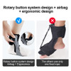 PAPLUS Ankle Joint Foot Orthosis Foot Drop Support Brace Weightlight Easy Wearing Adjustable Tightness Improve Foot Drop for Paralysis - Black Left - Size: M
