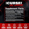 JNX SPORTS The Curse! Pre Workout Powder with Creatine, 30 Servings | Pre workout powder for men & women with caffeine, L-Citrulline, Beta Alanine & Creatine for energy, pumps & performance - 5.3 Ounce