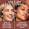 E.L.F. Liquid Bronzer and Contour Duo Brush Silky Highly Pigmented Formula With