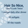 Life Extension Hair Growth For Men Actrisave Prickly Pear And Black Rice ViSpo 30 Softgels