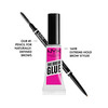 Nyx Professional Makeup Micro Brow Pencil Ash Brown + Brow Glue Clear 2Pack Bundle 2Pack