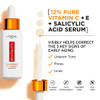 LOreal Paris Revitalift 12% Pure Vitamin C Serum Brightening Serum For Face With 1 Oz